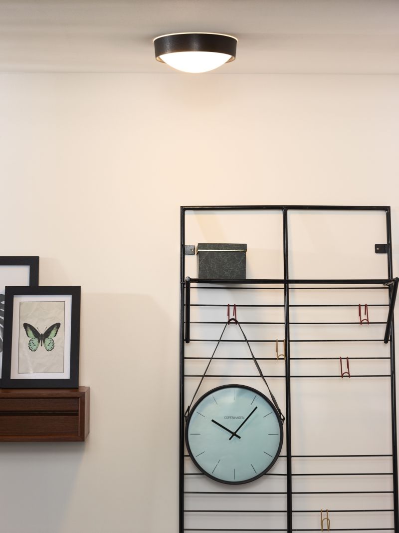 Lucide LEX - Zapustené stropné svietidlo - Ø 25 cm - 1xE27 - Čierne